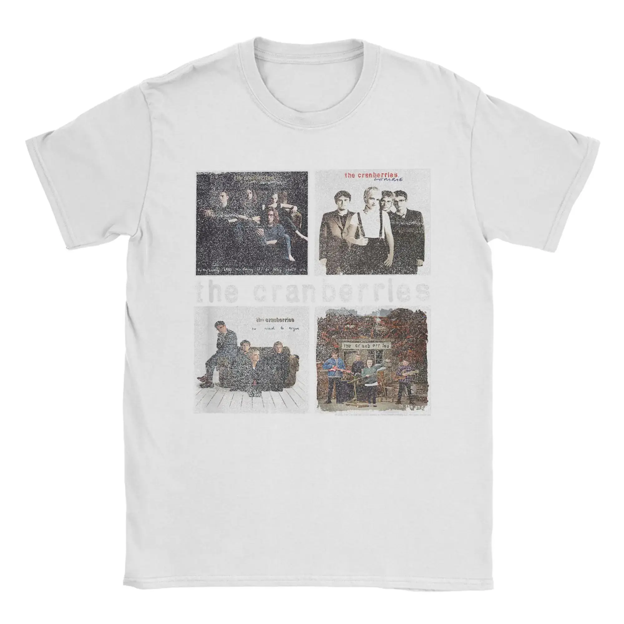 Vintage Rock Punk Tops The Cranberries Album Covers Vintage Band Awesome Print Cotton Tee Casual Loose Short Sleeve Unisex