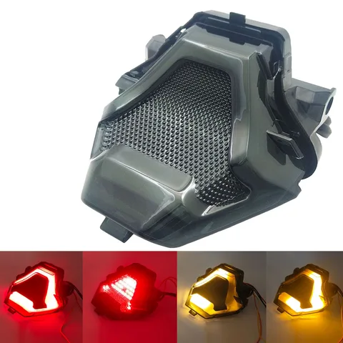 Для Yamaha R3 R25 MT03 MT-03 MT07 MT-07 MT-25 FZ-07 Задний фонарь Задний фонарь Стоп-сигнал Встроенный светодиодный стоп-сигнал