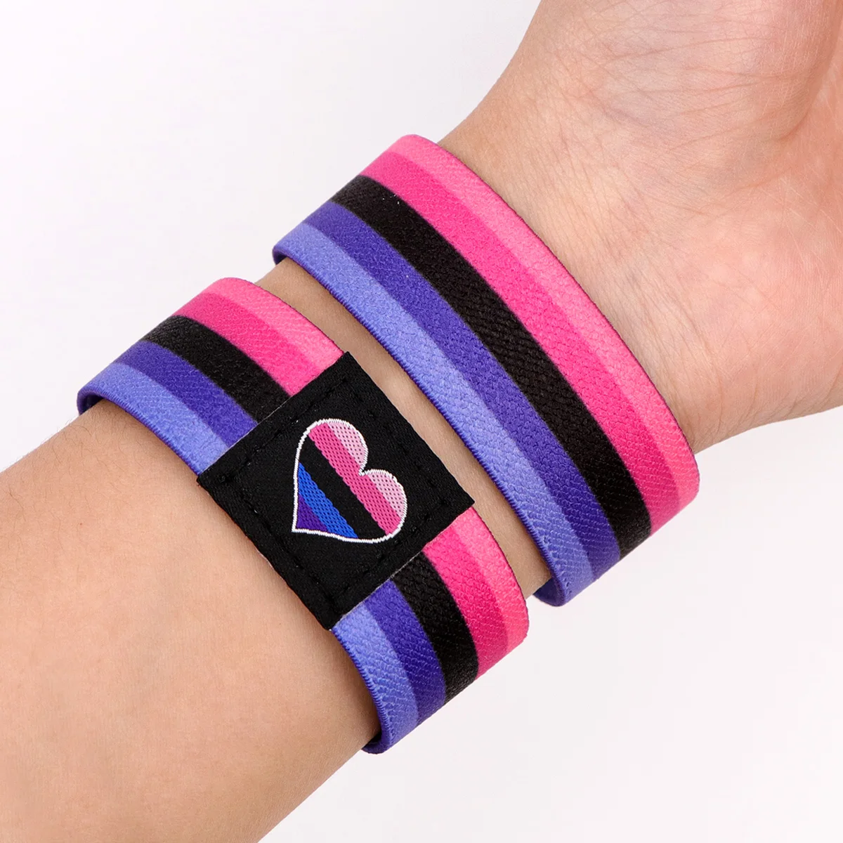 LGBT قوس قزح العلم سوار شارة الرياضة معصمه مطاطا الإسورة أساور الإكسسوارات أساور شارة هدية
