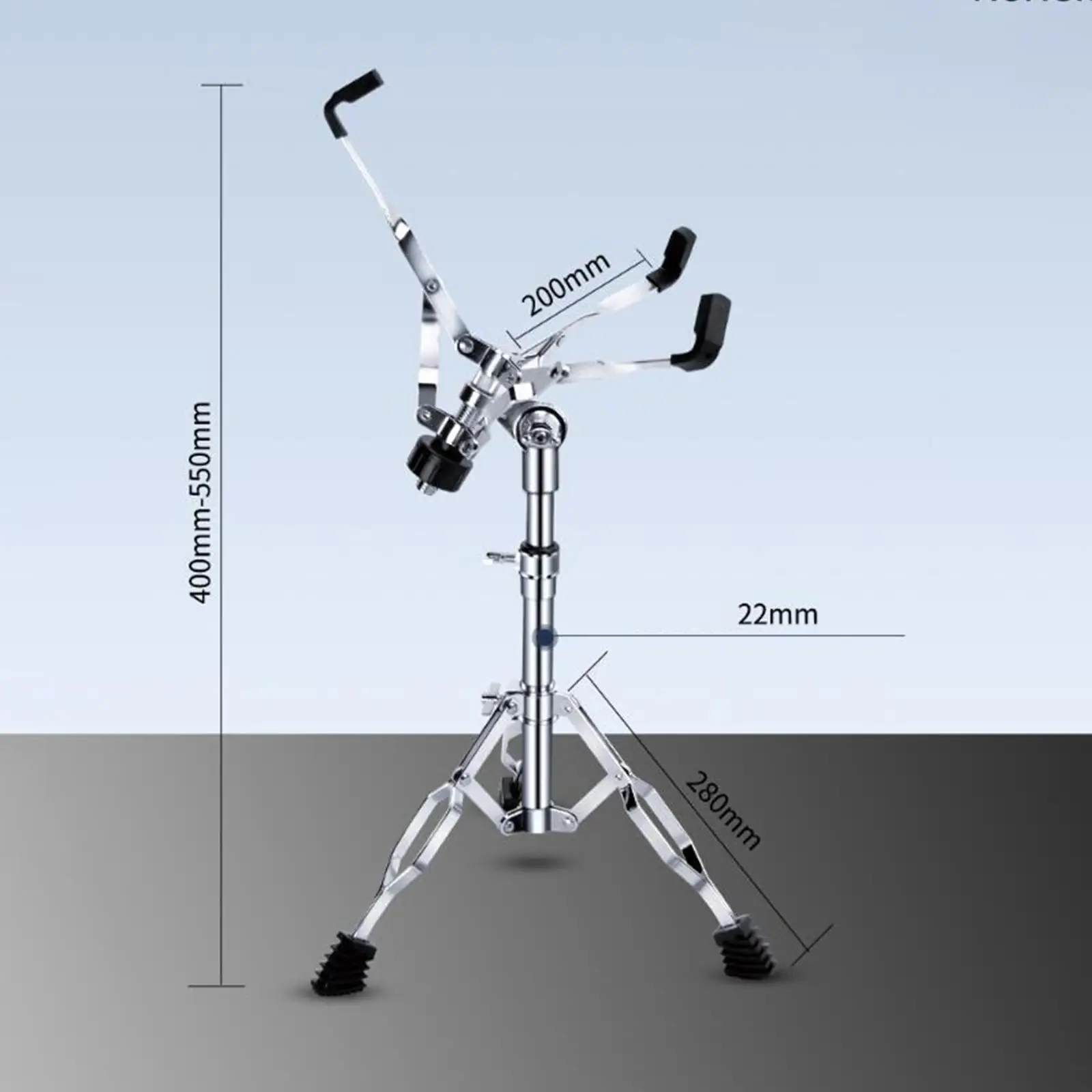 Snare Drum Stand Double Braced Drum Pad Stand for Musical Instrument Snare Drum Beginners Accessory 12inch~14inch Dia Drums