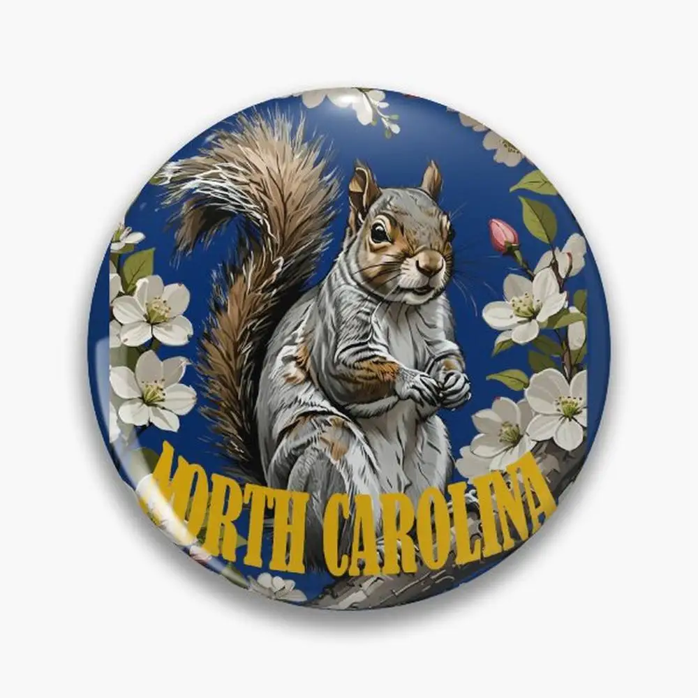 For The Love Of North Carolina Pin Buttons Brooches  Jewelry Accessory Customize Brooch Fashion Lapel Badges