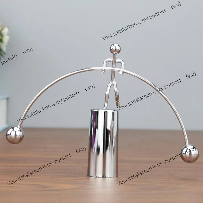 Steel Balance Physics Toy Weightlifter Kinetic Art Desk Science Decor For Home Office Objet Satisfaisant Anti Stress Gifts