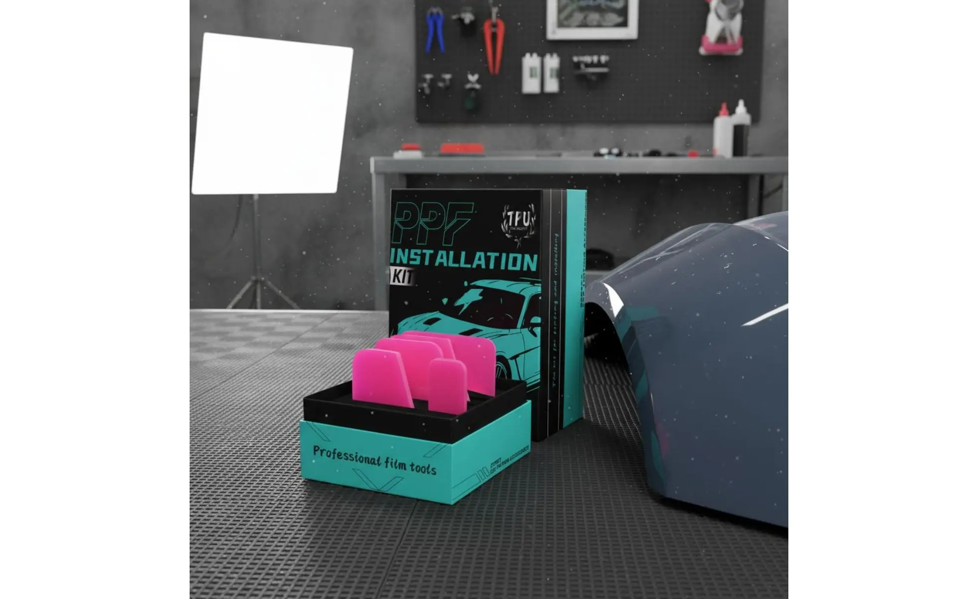 TPU Film Squeegee Soft Border PPF Installation Tool Kit Paint Protection Film Tool Set Flexible Tint Scraper Set Easy to Use TPU Film Squeegee Soft Border PPF Installation Tool Kit Paint Protection Film Tool Set Flexible Tint Scraper Set Easy to Use