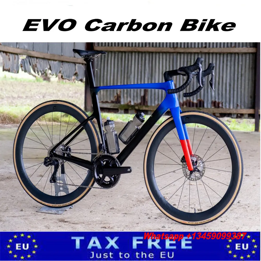 

Комплектный велосипед EVO Road Carbon 2024, синий, с карбоновой колесной парой R7020 Groupset R7170 di2