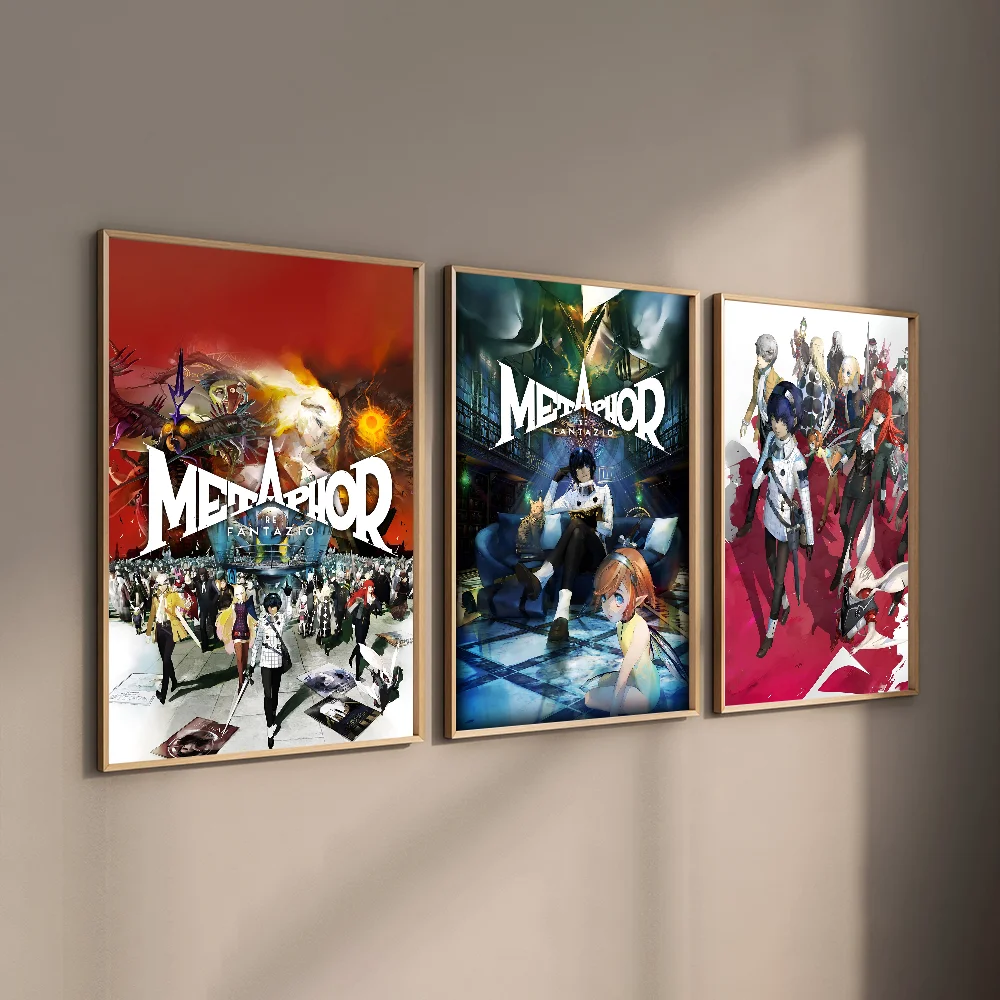 Anime Game Metaphor Refantazio Poster HD art sticky wall waterproof home living room bedroom bar aesthetic decoration