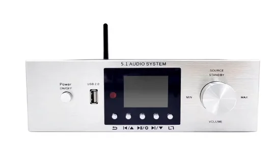 U disk fiber optic bluetooth arc surround 5.1 channel audio decoder, power amplifier all-in-one home theater