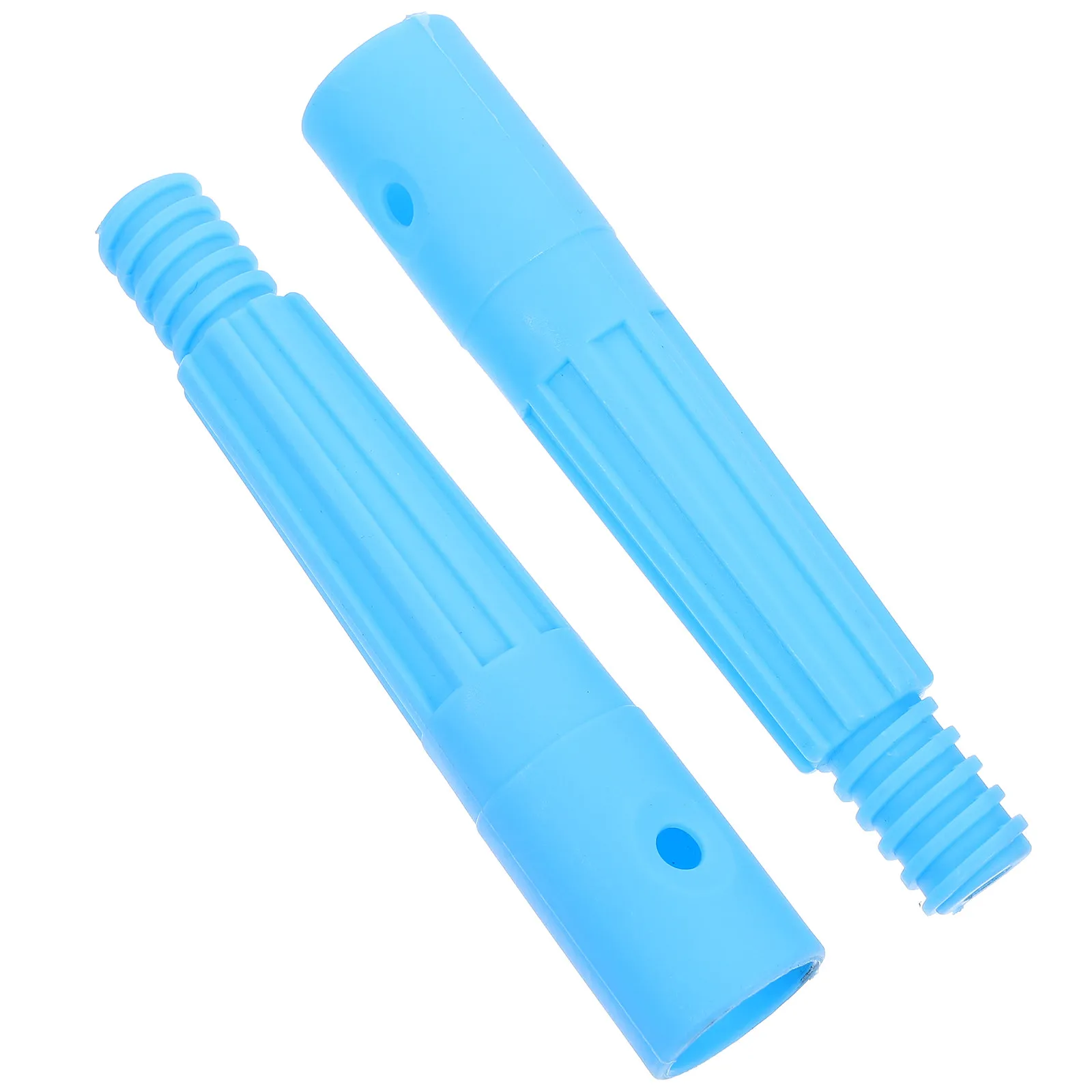2Pcs Threaded Connection Plastic Thread Tip Broom Handle Repair Kit Fast Installation Extension Pole Adapter for Household