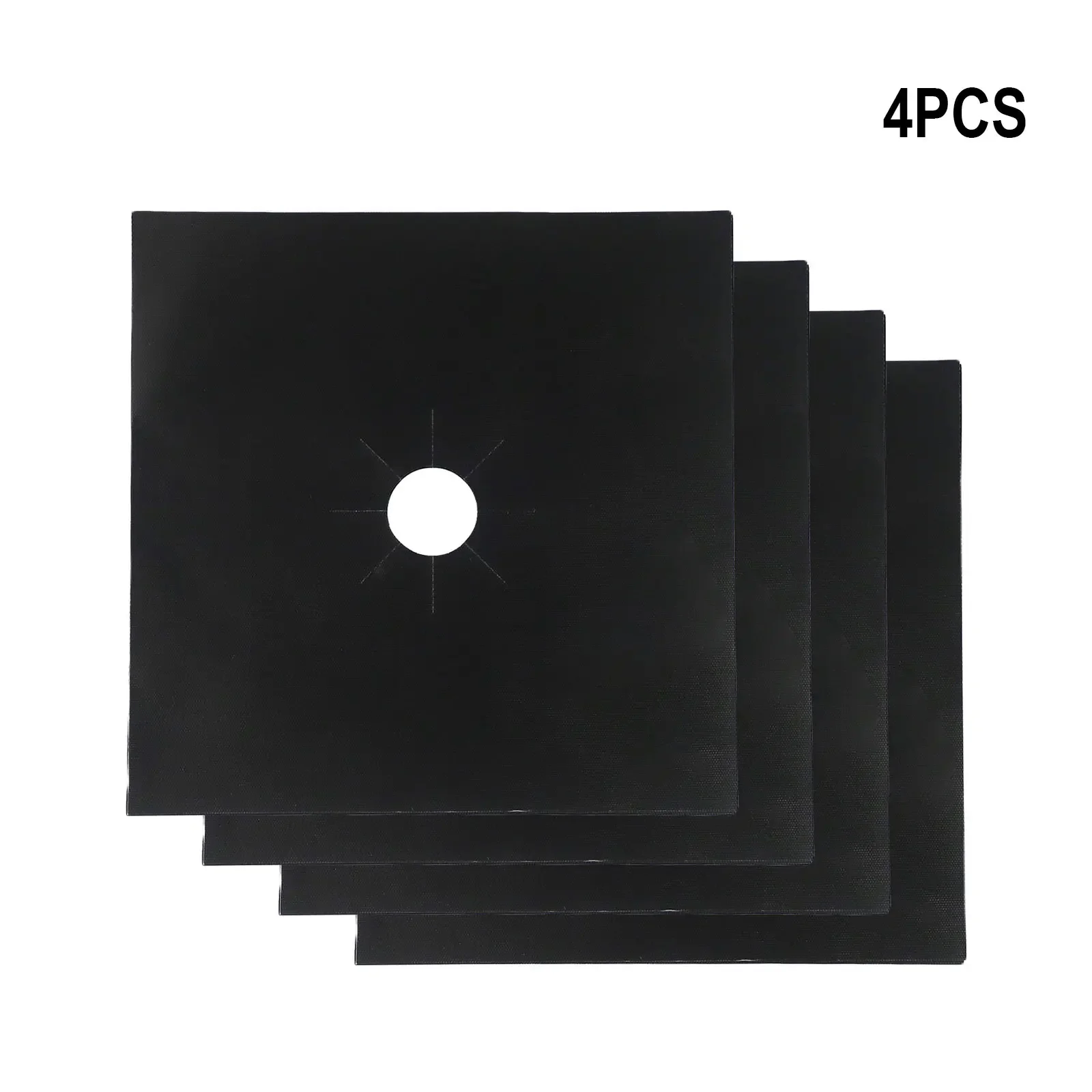4PCS เตาแก๊ส Protector Stovetop Burner สําหรับแก๊สเตาล้างทําความสะอาดได้แก๊ส Stovetop อุปกรณ์ครัว MAT หม้อหุงข้าวฝาครอบ