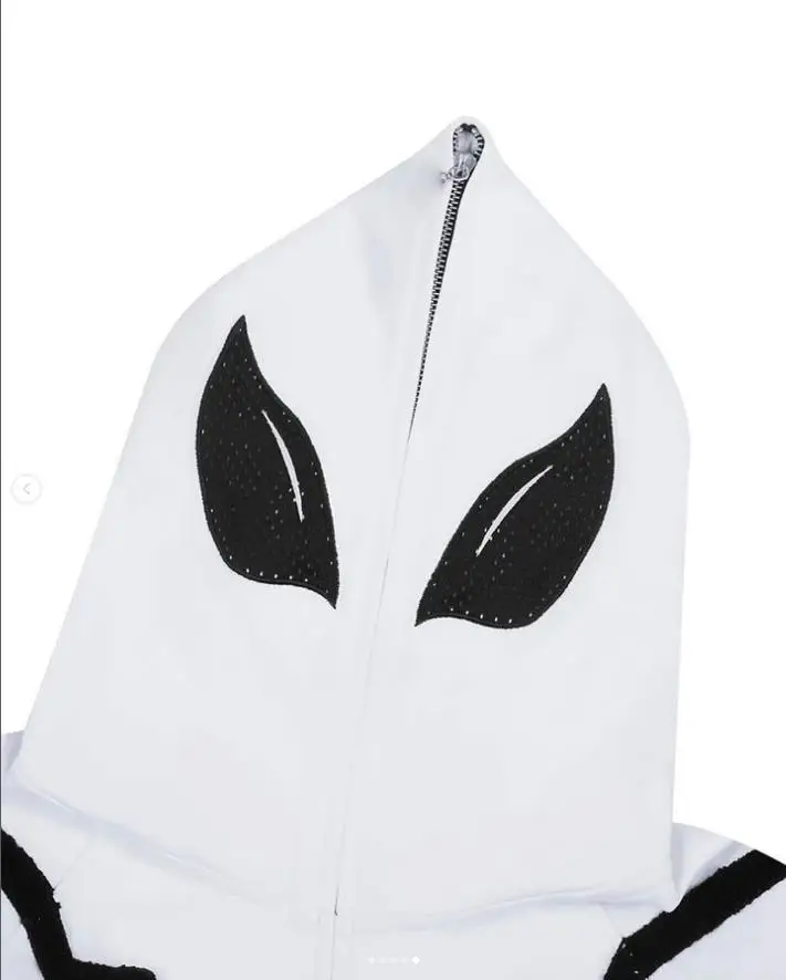 Y2K Hip Hop Hoodies Harajuku Spider Web Graphic Full Zipper Sweatshirt Gothic Punk Loose Pocket Women Jacket Coat Streetwear