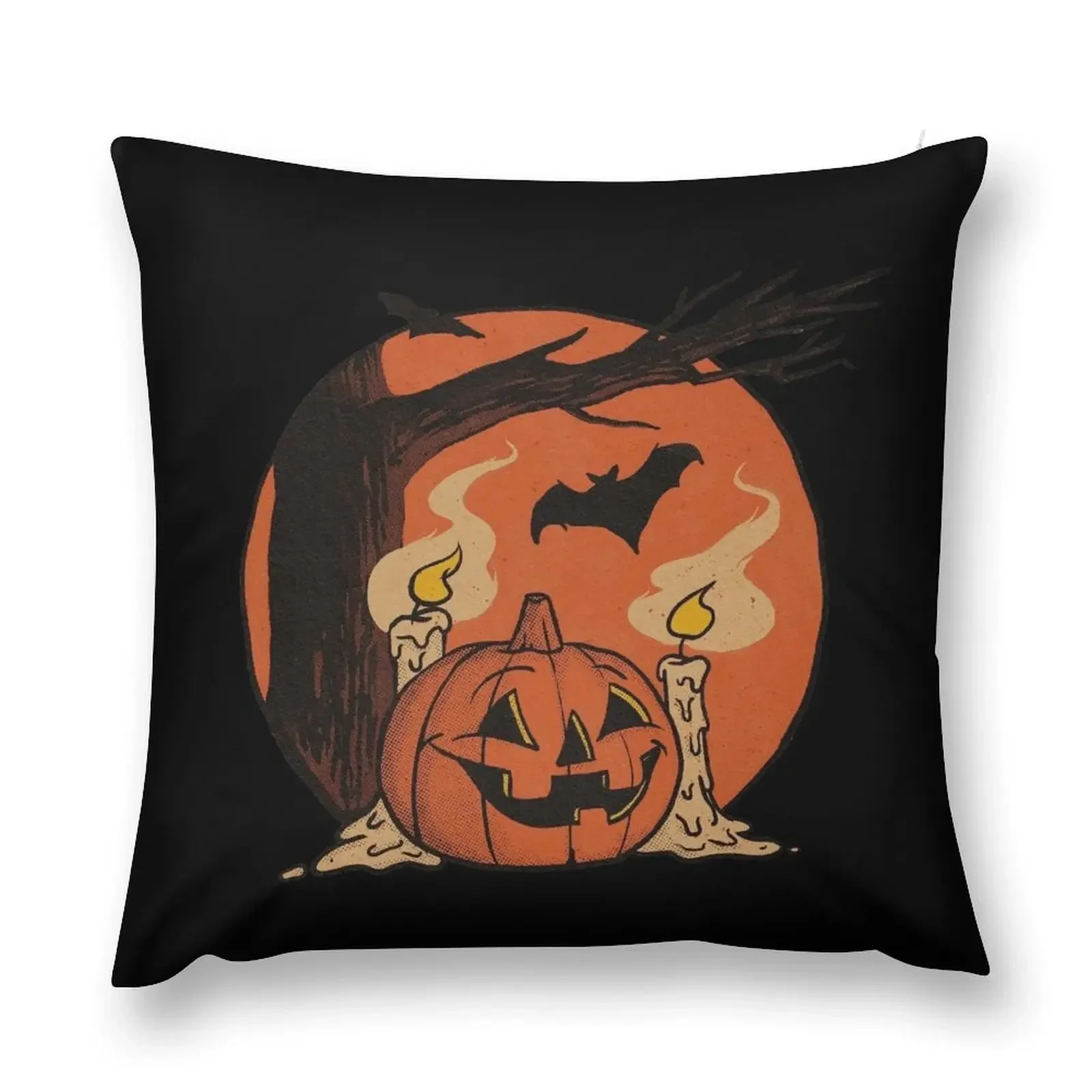 

Vintage Pumpkin Scene Halloween Throw Pillow Luxury Pillow Cover christmas pillow case Christmas Throw Pillows Covers