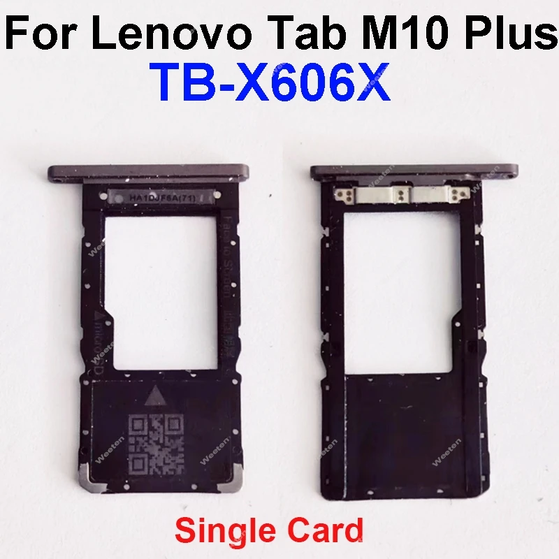 SIM Card Tray For Lenovo Tab M10 Plus TB-X606X Tablet Sim Card Slot Replacement