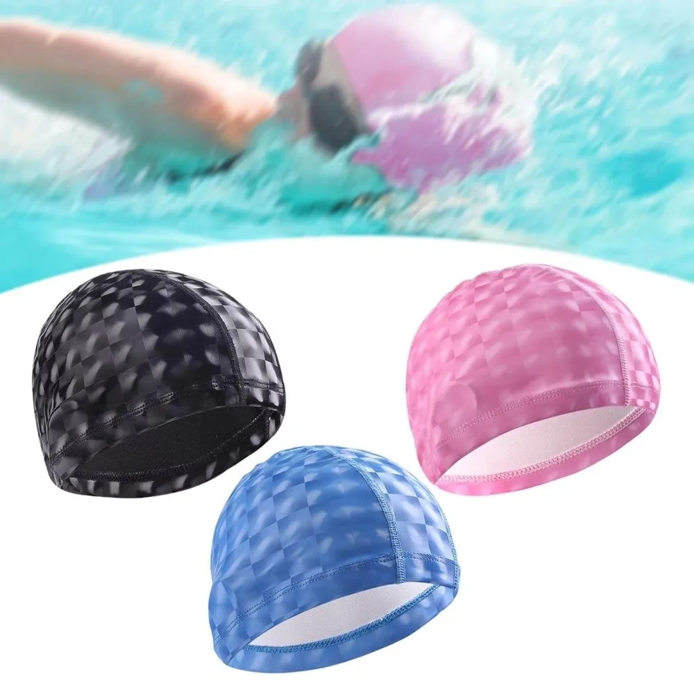 

High Elasticity Swimming Cap Comfortable Waterproof Diving Cap PU Fabric Breathable Water Sport Hats Sports Diving Accessories