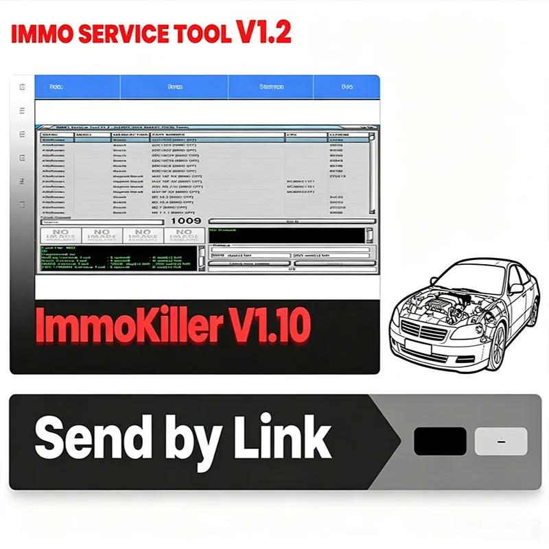 

New Car repair software ImmoKiller V1.10 IMMO Off Software ECU Programmer+ IMMO SERVICE TOOL V1.2 OBD2 scanner Immo Off Software