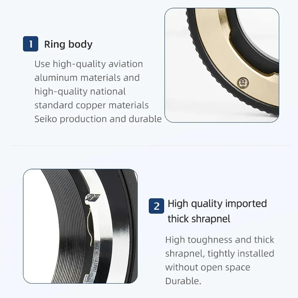 Imagem -02 - Artesãos lm Fechar Anel Adaptador de Foco Leica m Lens para Leica l Fujifilm fx Nikon z Sony e Canon Eos-rf Câmera Adaptador de Montagem 7