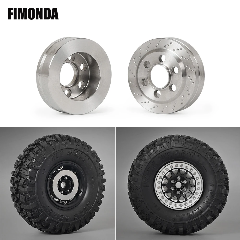 Stainless Steel Wheels Counterweight Balance Weights for 1.9 2.2 inch Wheels Rim TRX4 TRX6 Axial SCX10 90046 GEN8 TF2 CC02