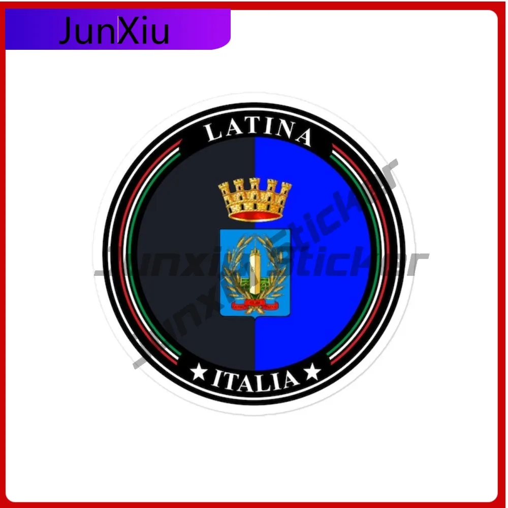 Adesivos de Bandeira Latina Lazio Itália, Modernos, Chamativos, Fáceis de Aplicar, Vinil à Prova d'Água, Resistentes a UV e Protetores