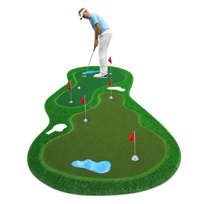 Portable Indoor/Outdoor Golf Hitting Mat - Mini Golf Practice Training, Game and Gift for Home, Office, Outdoor Use