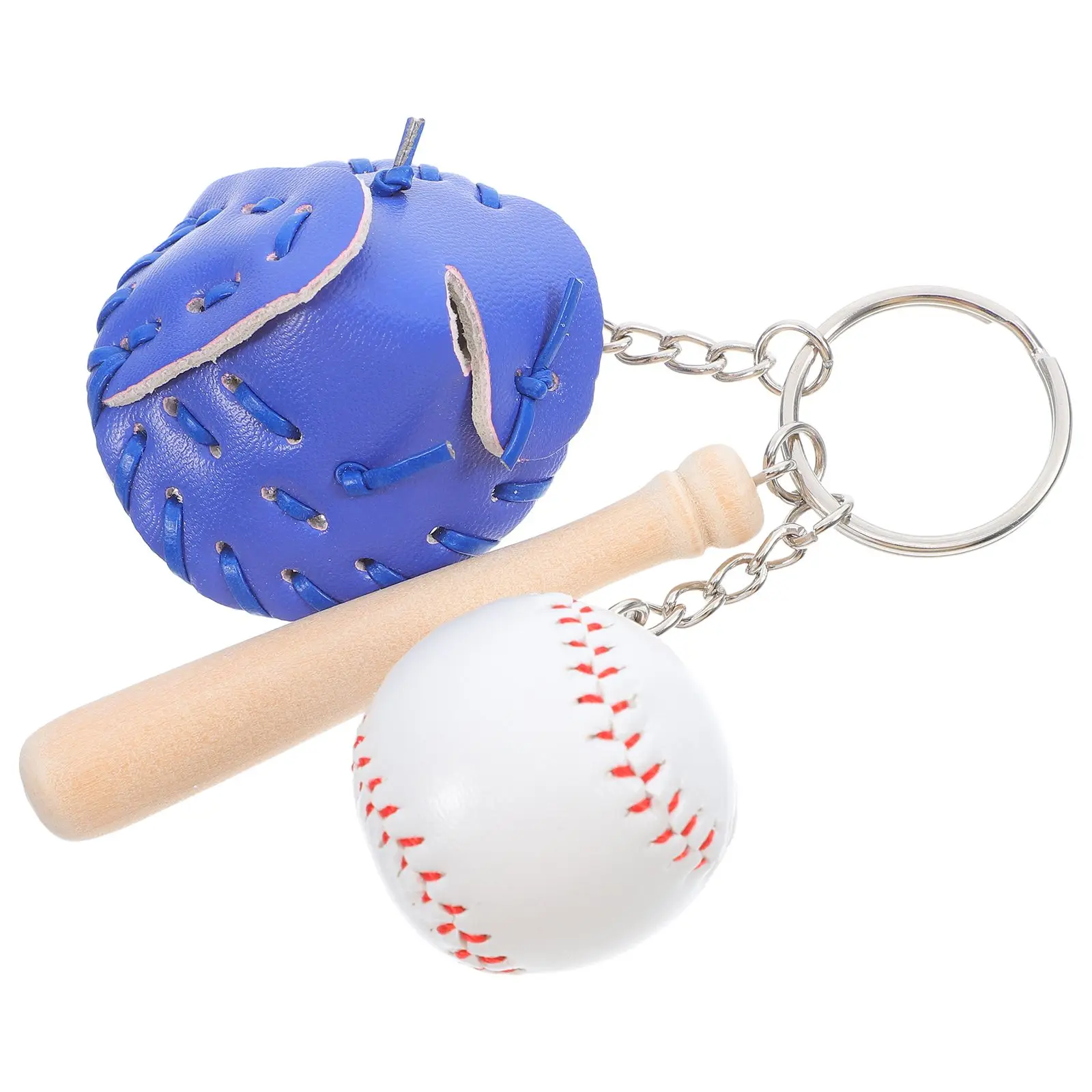 1PC Baseball Keychain Softball Ring Goodies Team Sport Keychains Backpack Charm Durable PU Elegant Design Versatile Use