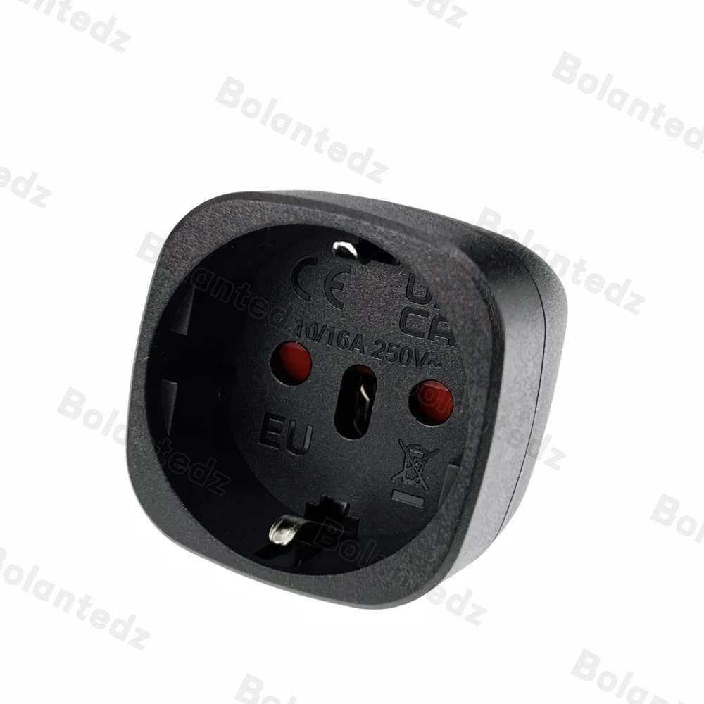 Bolantedz Euro auf C14 3-poliger Steckeradapter 10 A 250 V EU Deutschland auf IEC60320-Stecker-Konverter-Adapter für PDU-USV-Schrank – Detail 4