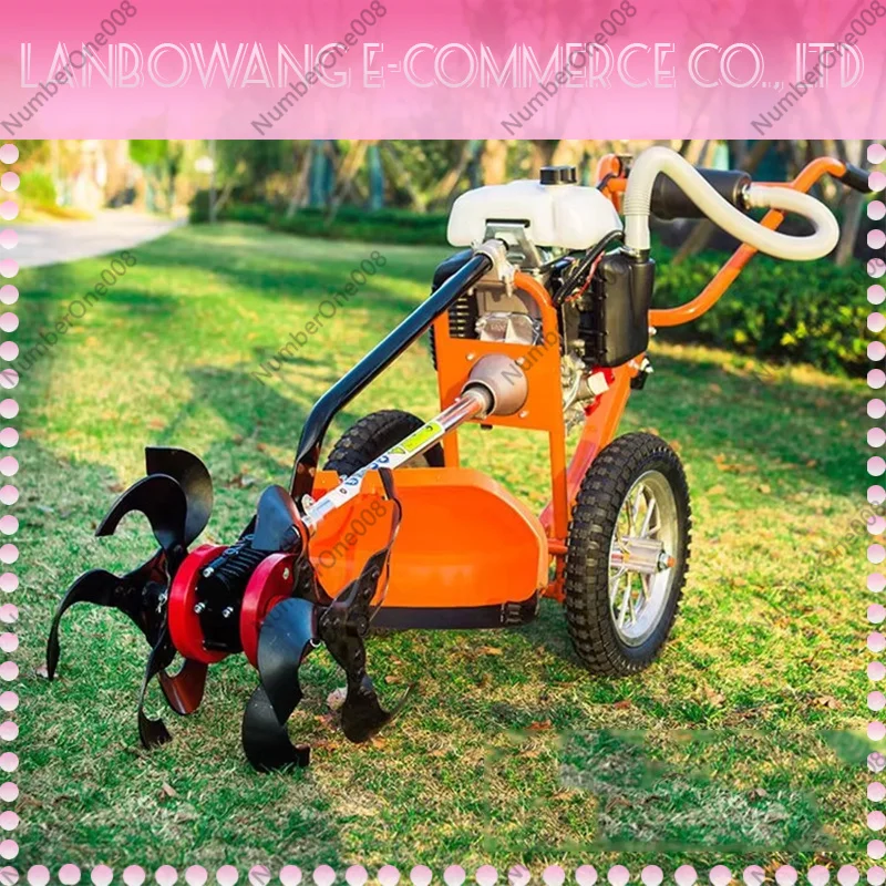 Lawn Mower Hand-push Four-stroke Small Multi-function Agricultural Weeder Harvesting Household Weeding Loosening/Trenching