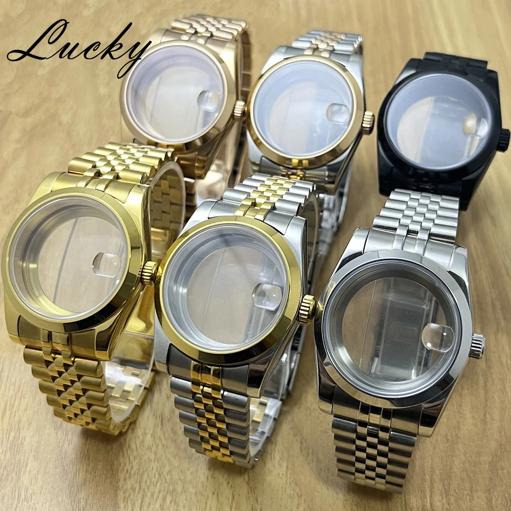 

Корпус NH35, 36 мм, 40 мм, юбилейный браслет, сапфировое стекло, кристалл, подходит для механизма NH34 NH35 NH36 NH70 NH72 ETA 2824 PT5000 ﻿