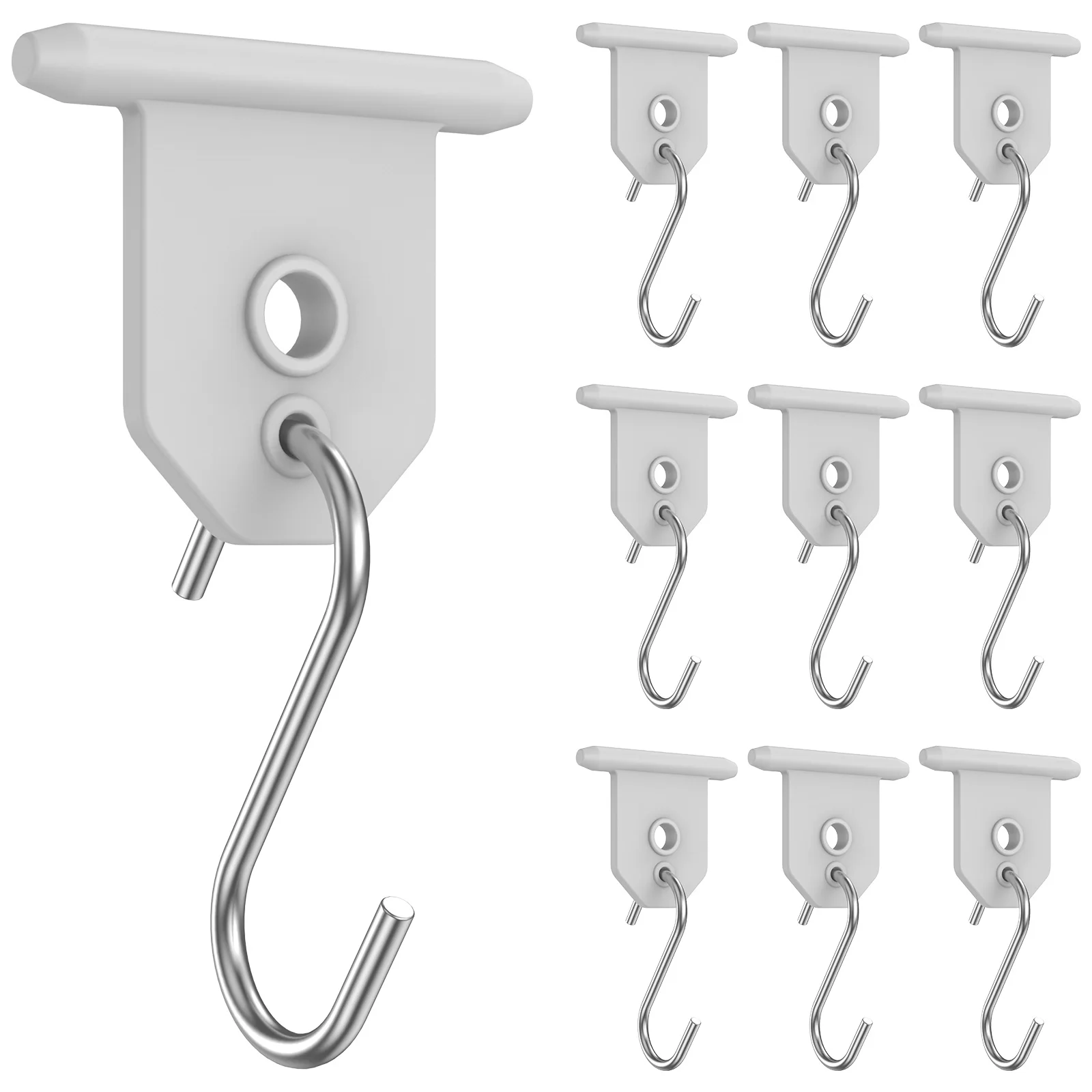 10PCS/Set RV Awning Hooks S Shaped Camping Awning Hooks Metal RV Party Light Hangers Clothes Hats Awning Hooks Sturdy Hangers