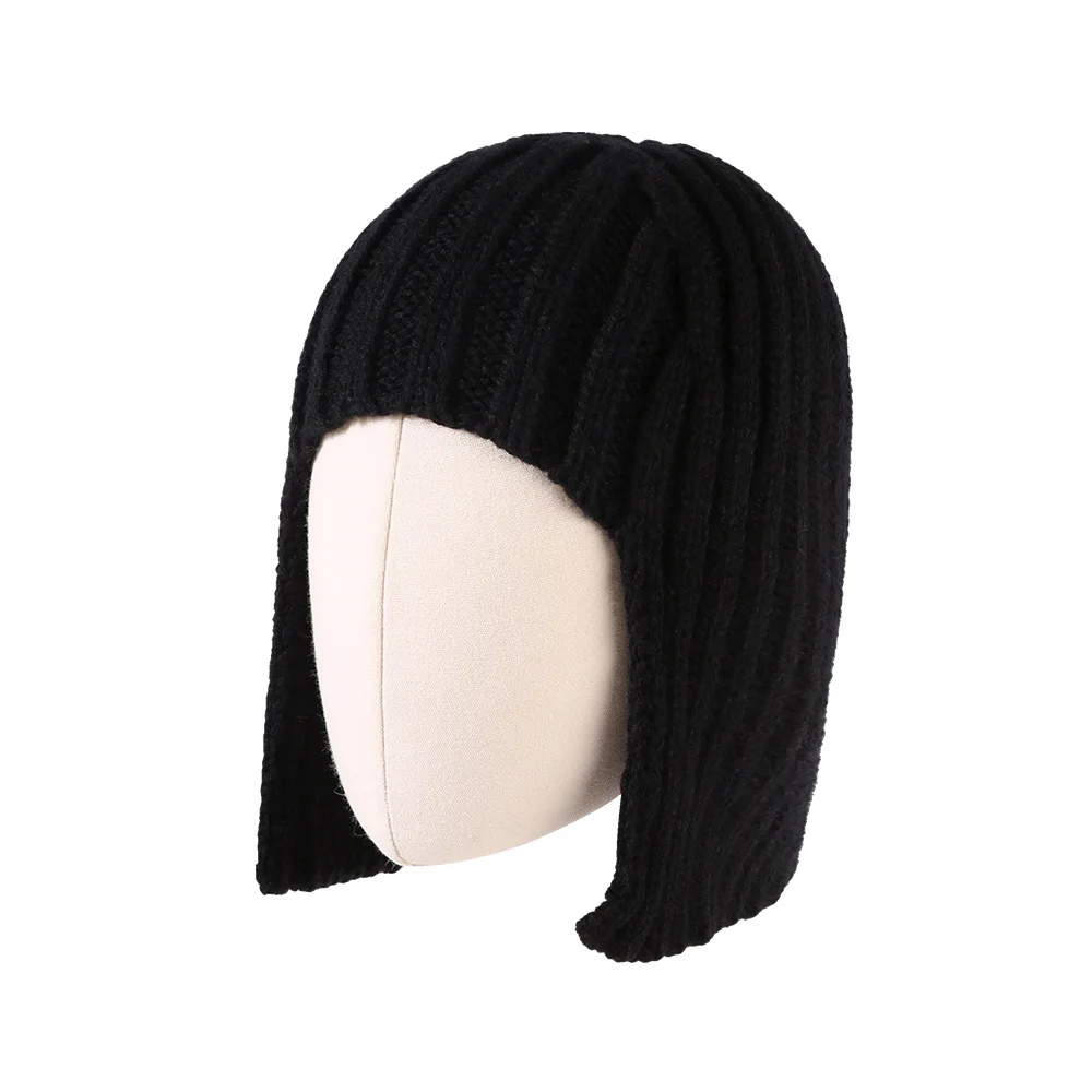 Chunky Knit Beanie for Women - Autumn/Winter Warmth with Ear Flaps Stylish Knitted Hat with All-Over Coverage view 3
