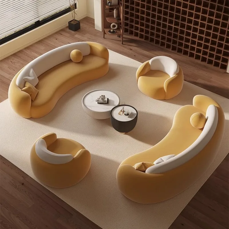 Divani da soggiorno classici minimalisti Cuscino doppio pavimento Comodo divano Elegante relax Woonkamer Banken Mobili per la casa