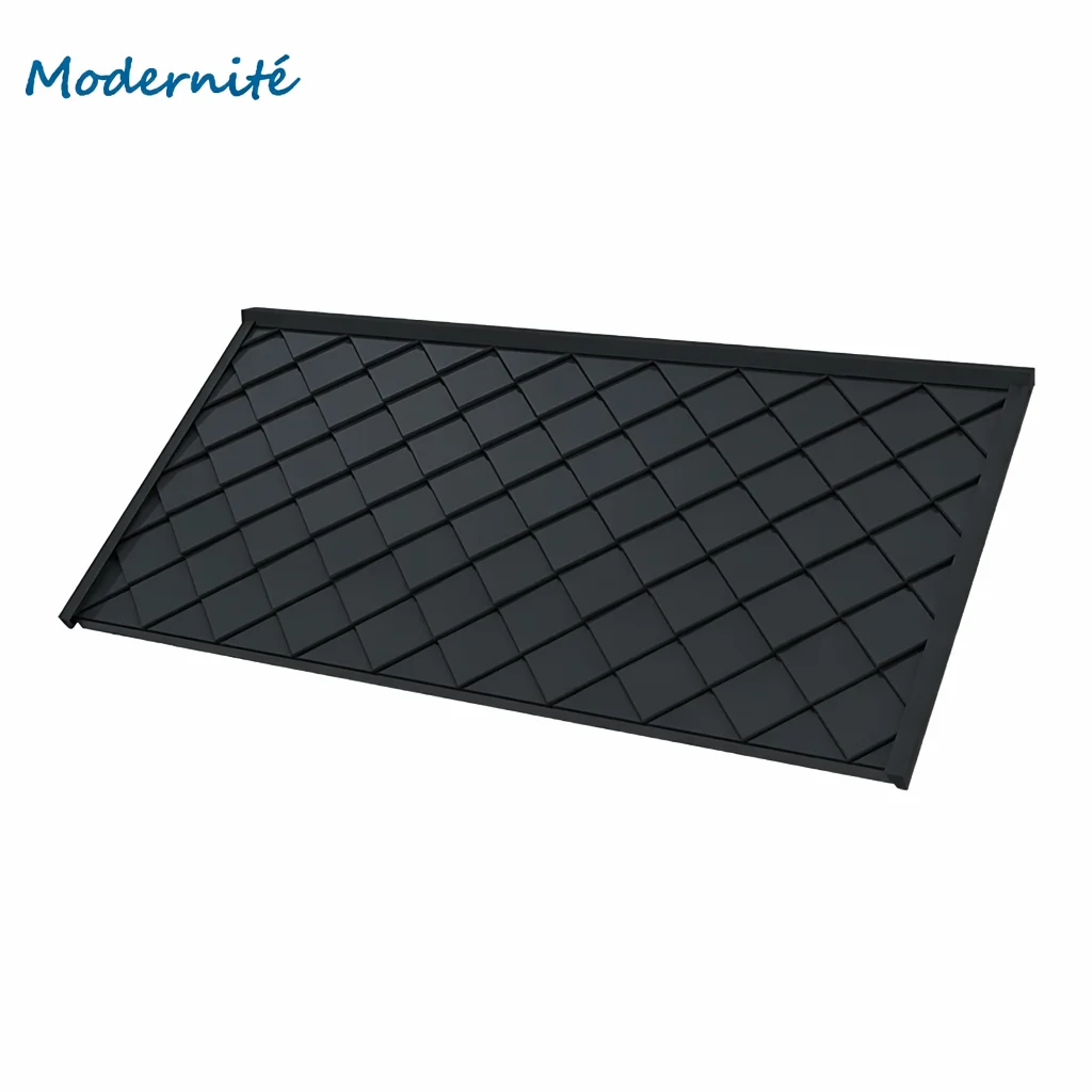 Efficiency 480x480mm Integrated Building PV System BIPV Thin-Film Solar Roof Tiles All-Black Three-Proof Components 19.08W