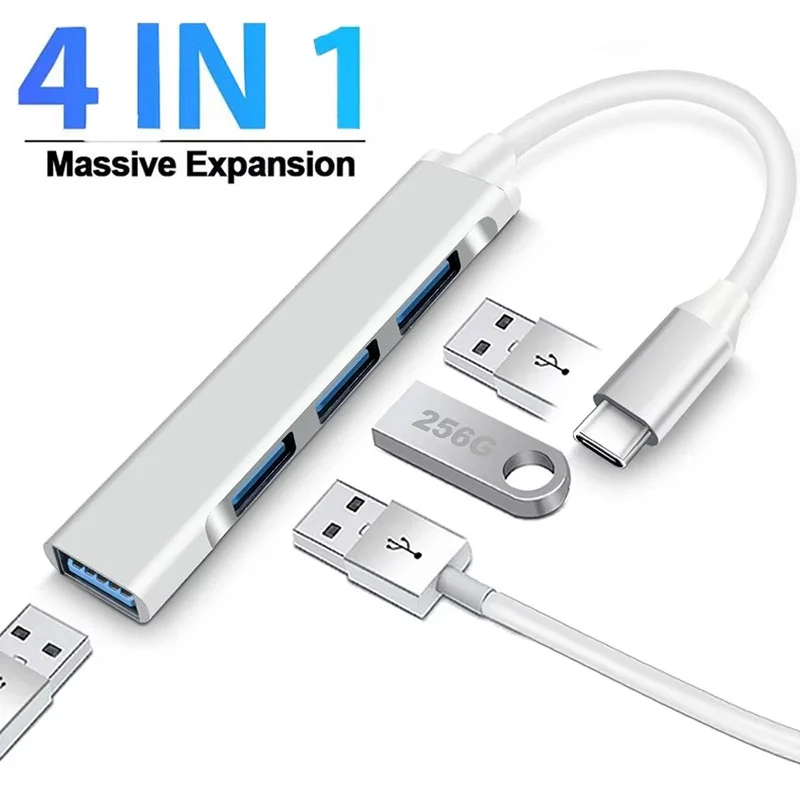 

Type C Multi USB Splitter For Laptop Hard Drive Phone Tablet Portable Multi Ports Hub For Data Transfer Computer Expansion Tools