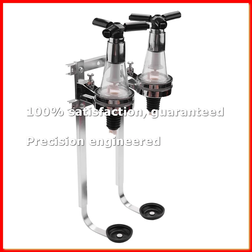 2 Bottles Wine Alcohol Shot Dispenser Pourer Rack Liquor Drinks Wall Bar Mounted-A23R