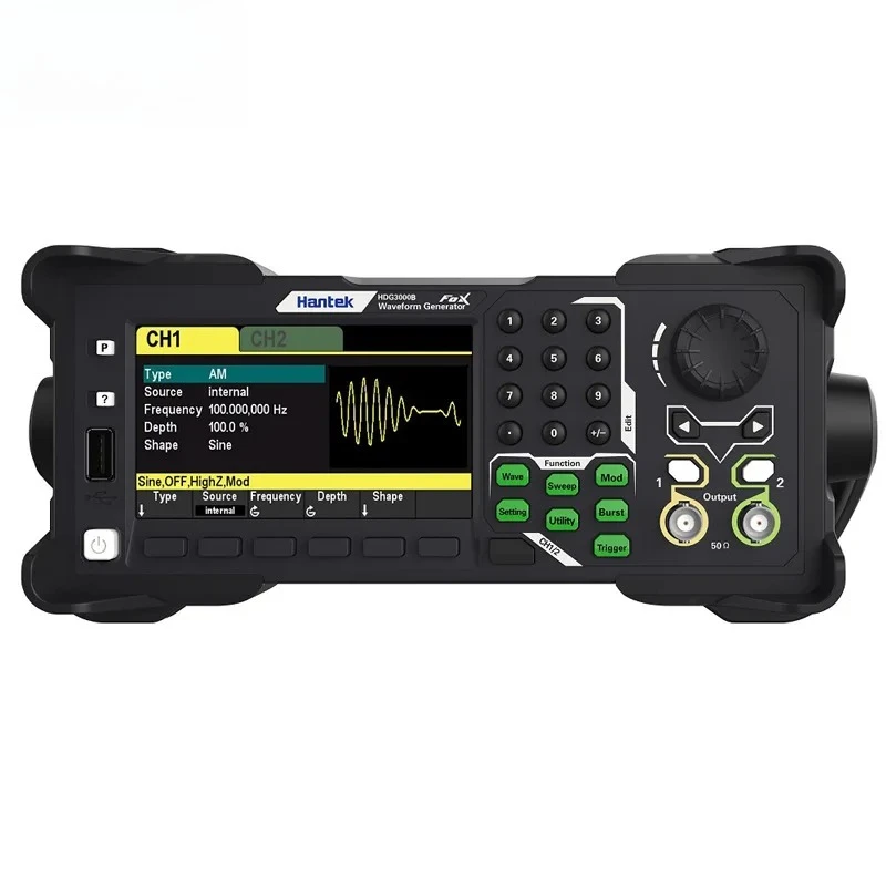 Premium HDG3082B Arbitrary Waveform Signal Generator Storage Pulse 20MHz 60MHz 80MHz 2CH Function Generator Frequency 300MSa/S