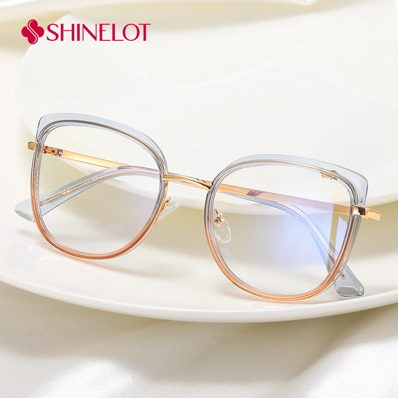 

82159 Korean Style Oval Women Eyeglasses Prescription Frame Eye Radiation Protection Glasse Youth Style Transatlantic Eyewear