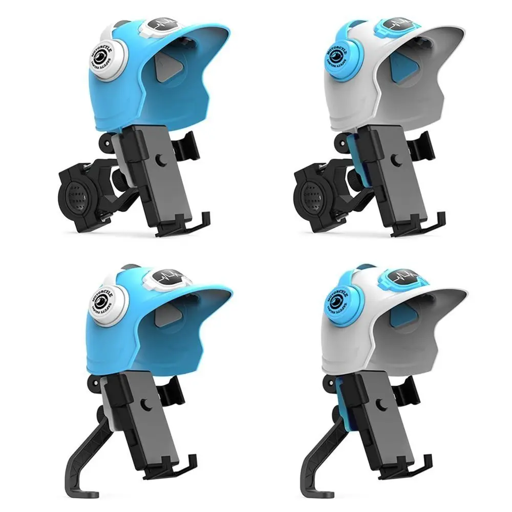 Creative Small Helmet Sunscreen Phone Stand Sunshade Umbrella Phone Bracket Mobile Phone Holder for Motorcycle Bike Accessories
