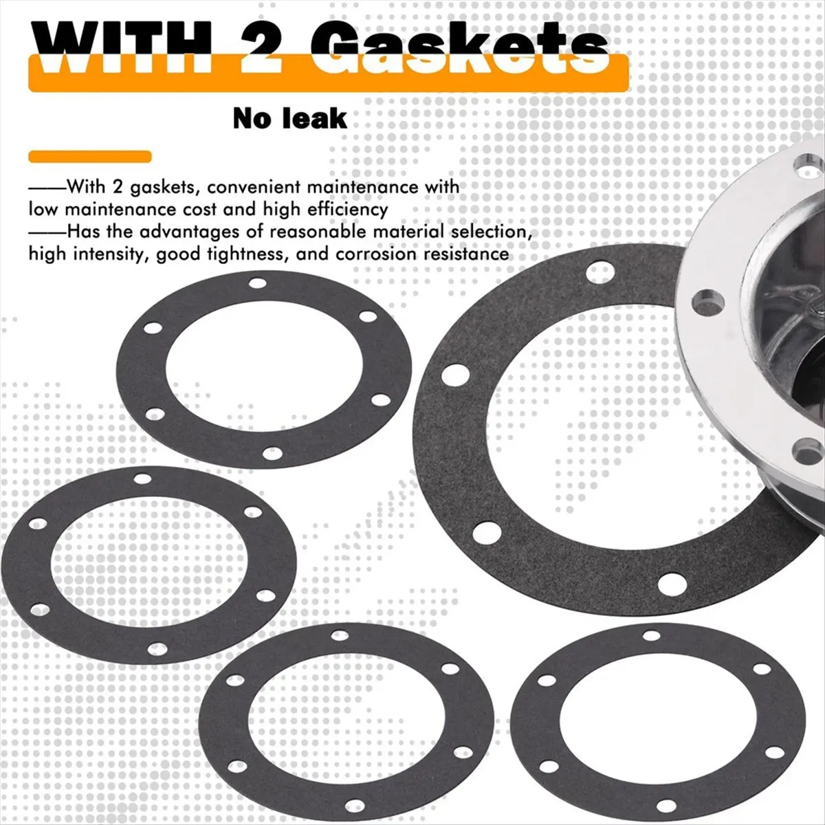 A45I 343-4024 Trailer Hub Caps for Stemco,Aluminum Hub Cap for Trailer Axle with Extra 4 Rubber Plugs and Gaskets(Pack of 2)