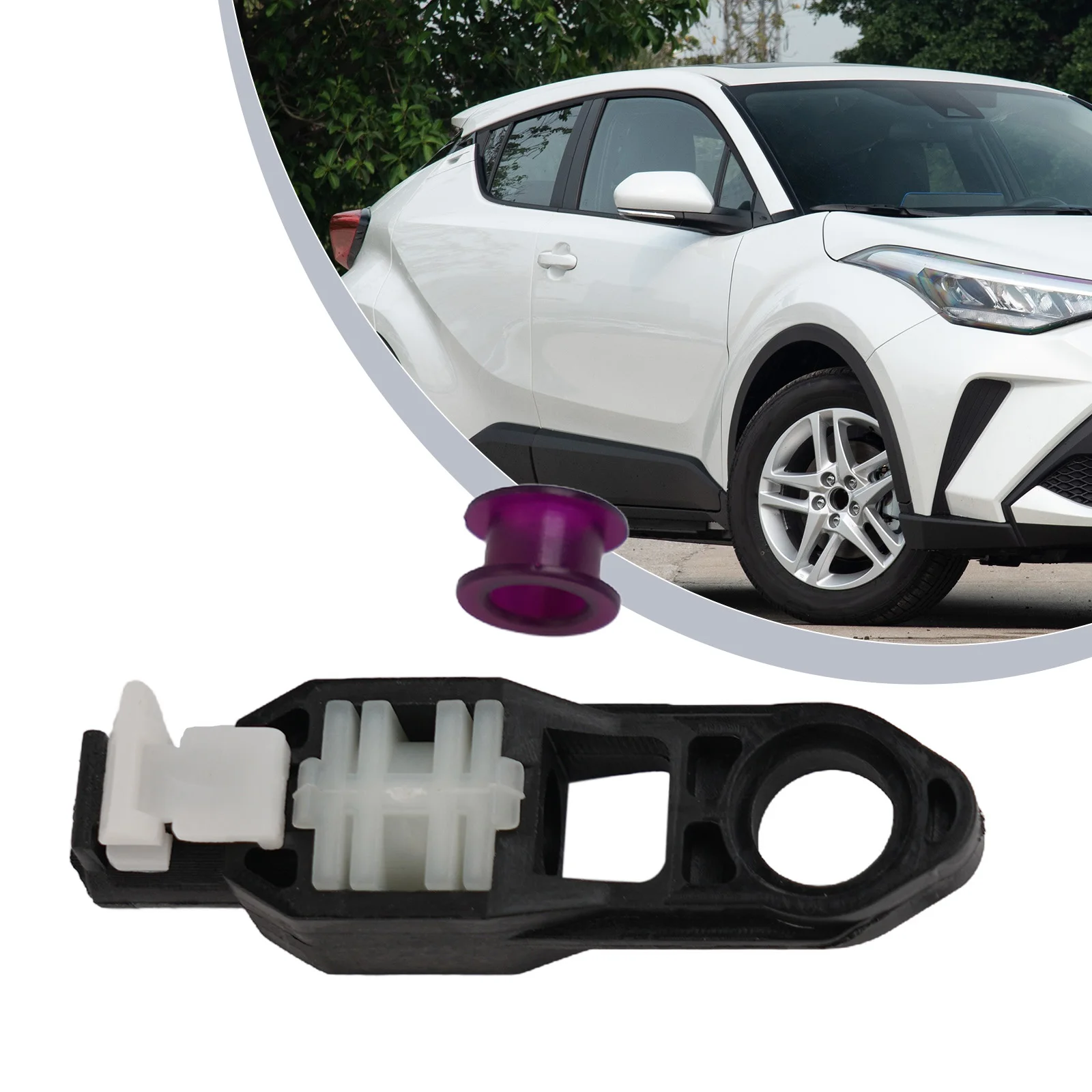 Number Of Pieces:  2pcs Material:Rubber Color:Black+Purple Fitment Type:Direct Replacement Size:/ Rubber Sleeve