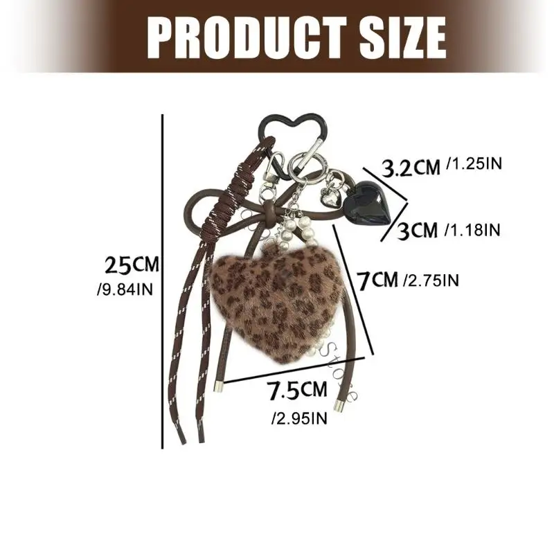 حقيبة أنيقة قلادة كيرينغ ستار أفخم القلب حبل مضفر حقيبة سلسلة مفاتيح العرافة لحقيبة الظهر محفظة حقيبة يد الديكور 066F #6