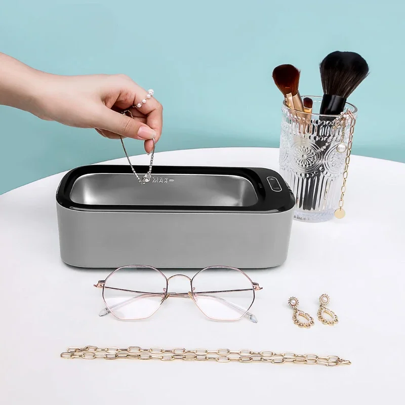 Mini 550ml 18.6oz UVC optical lenses Fimaly Ultrasonic cleaner portable cleaning dentures retainers Jewelry glasses