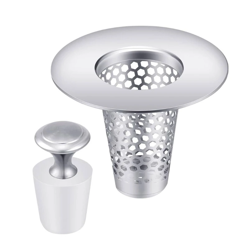 อ่างล้างจาน Strainer & ชุดฝาครอบ อ่างล้างจานเหล็กกรองท่อระบายน้ำอเนกประสงค์ Strainer