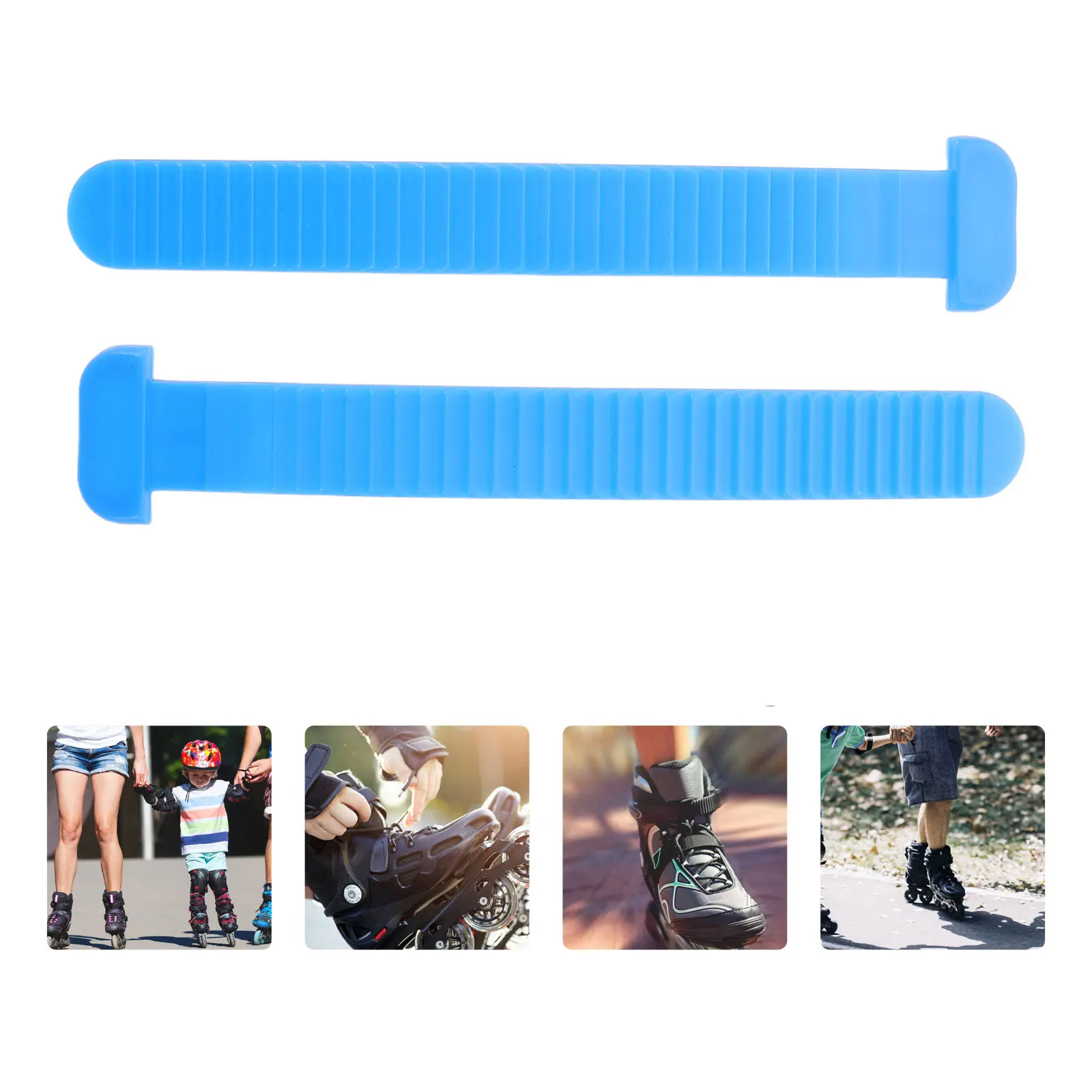 

2Pcs Kids Roller Skate Binding Straps Replacement Blue Buckle Adjustable Snowboard Ladder Straps Universal Roller Skates Parts