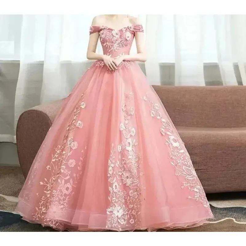 Vestido azul marinho novos vestidos elegante vestido de festa fora do ombro vestido de baile de baile robereal foto