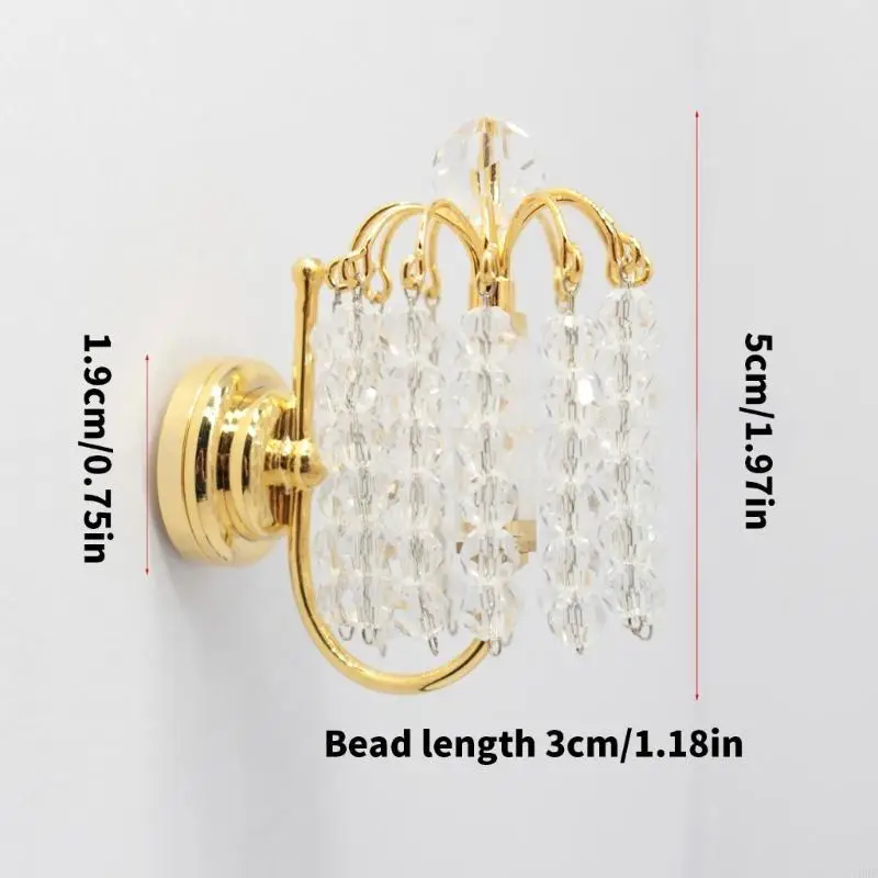 76HF Doll House Bedroom Wall Lamp Model Furniture Model Accessories Teenager Girls