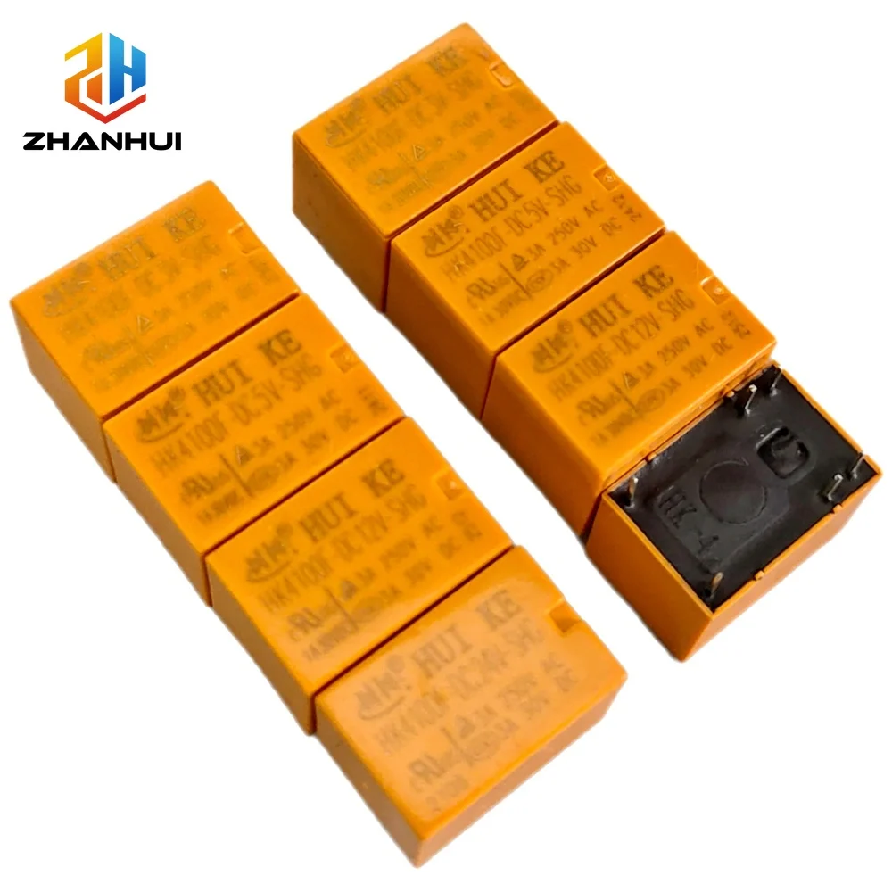 5Pcs Relay HK4100F-DC12V-SHG HK4100F-DC5V-SHG 6 pin 3A 3V / 5V / 9V / 12V / 24V HK4100F-DC24V-SHG HK4100F-DC3V-SHG
