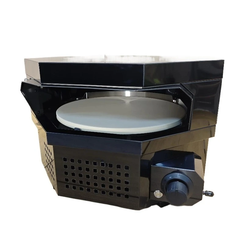 Modern outdoor gas pizza oven portable stainless steel multifunctional propane independent 14 inch automatic rotation