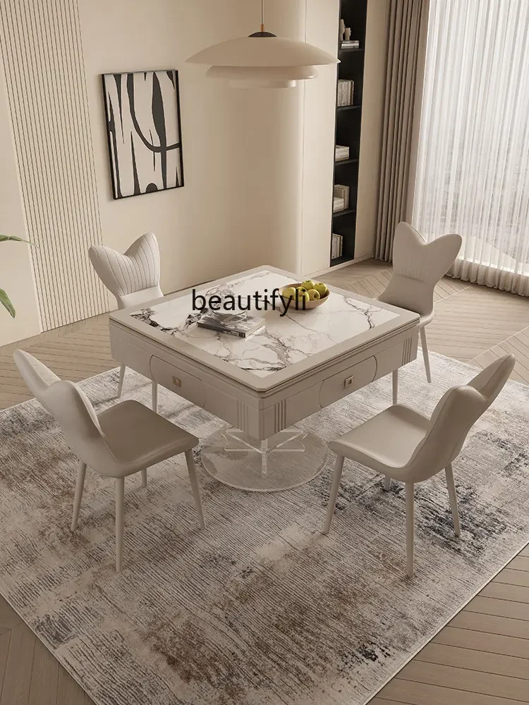 

Plastic Products (Flower Pots) Dining Table Double-Use Multifunctional Suspension Dining Table Mute Mahjong Machine