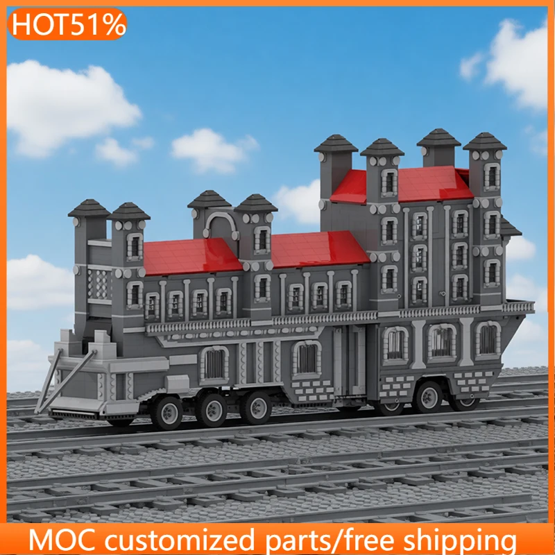 

8154 PCS Customize The Organist Moving Castle MOC Customize Modular Building Block Simple Brick Creative DIY Assembly Toy Gift
