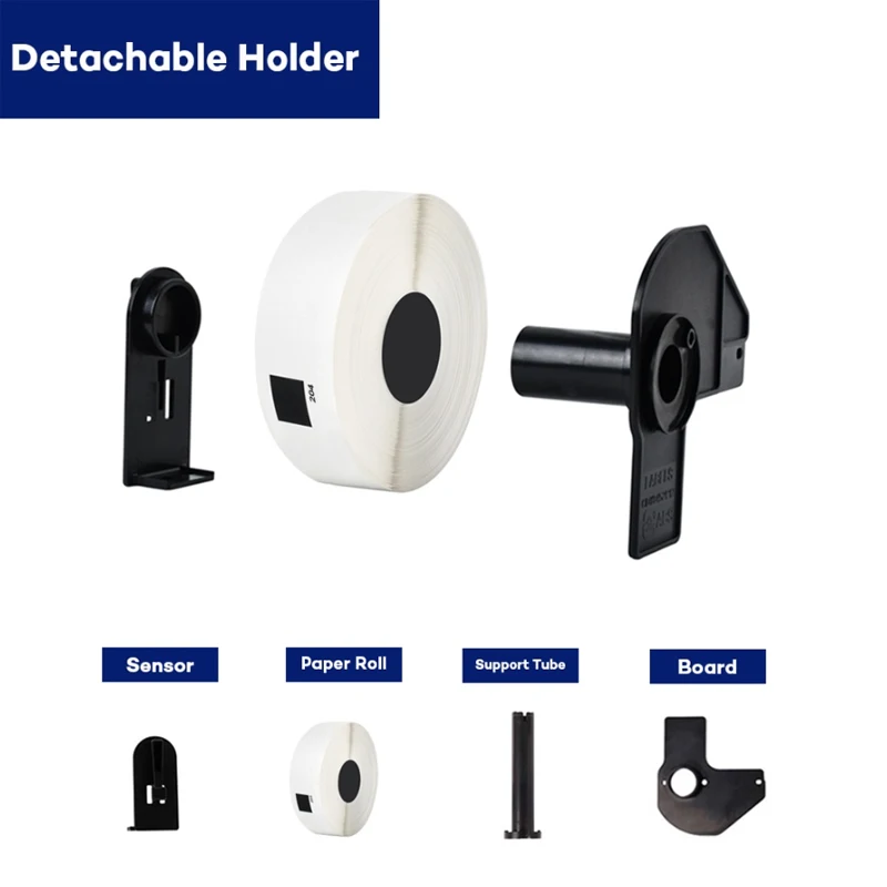 2 Rouleaux Étiquettes Continues 12 Mm X 30,48 M DK-22214 Compatibles Brother P-Touch QL – Impression Noire Sur Blanc Parfait Pour Bureau & Logistique