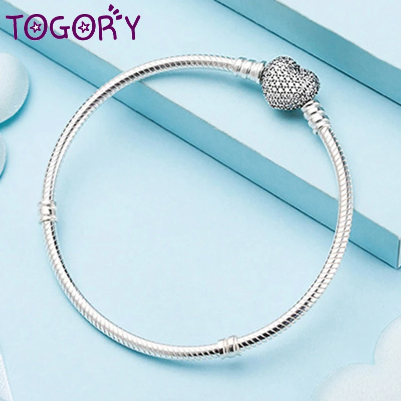 Sterling Silver Color 3mm Snake Chain Bracelets Fit Original Charm Bracelet Bangle Making DIY Jewelry For Women Men Dropshipping