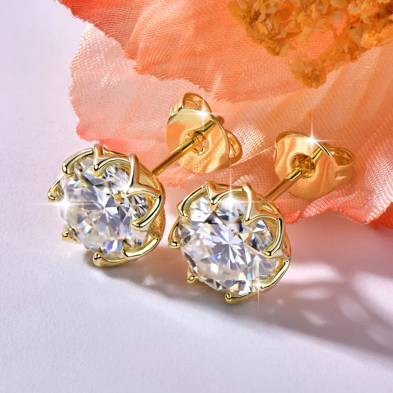 Thumbnail 4 - #72 Latest Moissanite Stud Earrings Offers