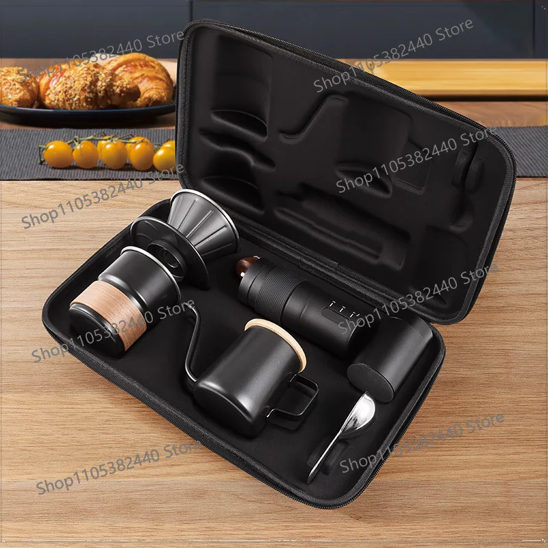Hand brewed coffee pot set Portable coffee machine Outdoor camping coffee equipment utensils